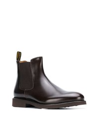 Bottines chelsea en cuir marron foncé Doucal's