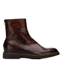 Bottines chelsea en cuir marron foncé Pantanetti