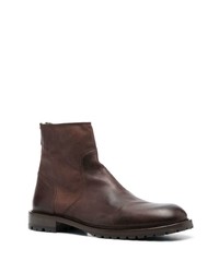 Bottines chelsea en cuir marron foncé PS Paul Smith