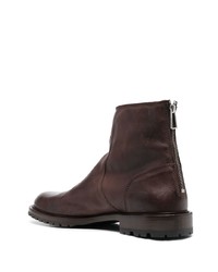 Bottines chelsea en cuir marron foncé PS Paul Smith