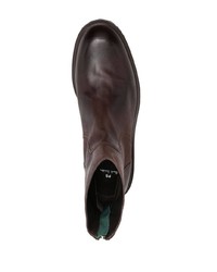 Bottines chelsea en cuir marron foncé PS Paul Smith