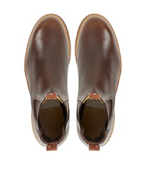 Bottines chelsea en cuir marron foncé R.M. Williams