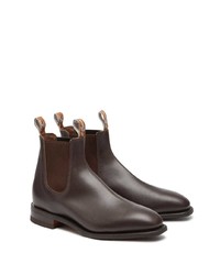 Bottines chelsea en cuir marron foncé R.M. Williams