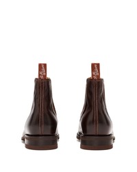 Bottines chelsea en cuir marron foncé R.M. Williams