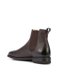 Bottines chelsea en cuir marron foncé Bally