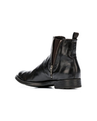 Bottines chelsea en cuir marron foncé Officine Creative