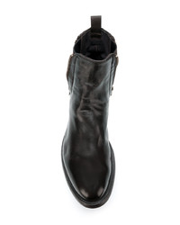 Bottines chelsea en cuir marron foncé Officine Creative