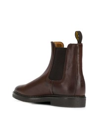 Bottines chelsea en cuir marron foncé Doucal's