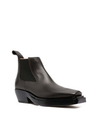 Bottines chelsea en cuir marron foncé Bottega Veneta