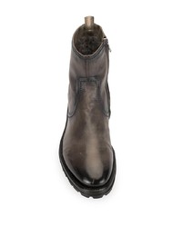 Bottines chelsea en cuir marron foncé Officine Creative