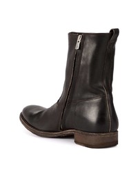 Bottines chelsea en cuir marron foncé Officine Creative