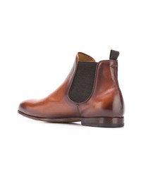 Bottines chelsea en cuir marron Officine Creative