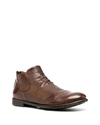 Bottines chelsea en cuir marron Officine Creative