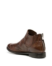 Bottines chelsea en cuir marron Officine Creative