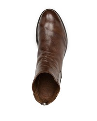 Bottines chelsea en cuir marron Officine Creative