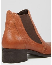 Bottines chelsea en cuir marron Park Lane