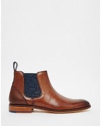 Bottines chelsea en cuir marron Ted Baker