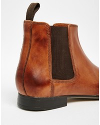 Bottines chelsea en cuir marron Frank Wright