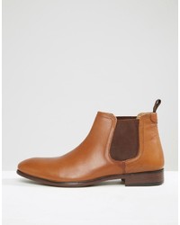 Bottines chelsea en cuir marron Red Tape