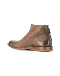 Bottines chelsea en cuir marron Moma