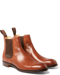 Bottines chelsea en cuir marron Cheaney