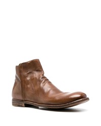 Bottines chelsea en cuir marron Officine Creative