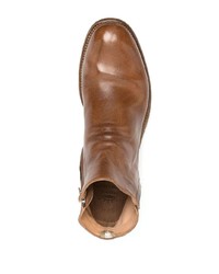 Bottines chelsea en cuir marron Officine Creative