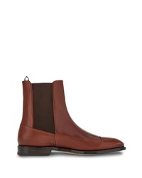 Bottines chelsea en cuir marron Ferragamo