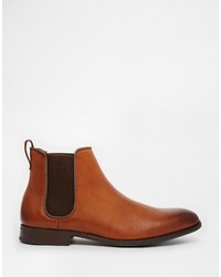 Bottines chelsea en cuir marron Aldo