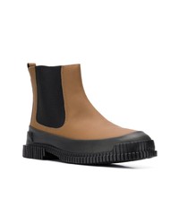 Bottines chelsea en cuir marron Camper