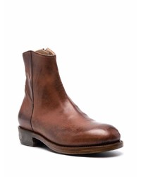 Bottines chelsea en cuir marron Ajmone