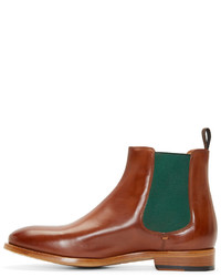 Bottines chelsea en cuir marron Paul Smith