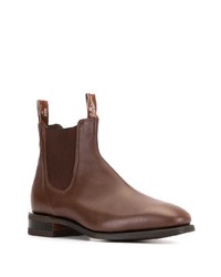 Bottines chelsea en cuir marron R.M. Williams