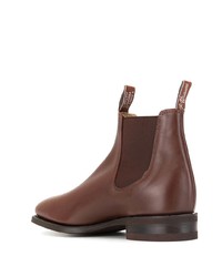 Bottines chelsea en cuir marron R.M. Williams