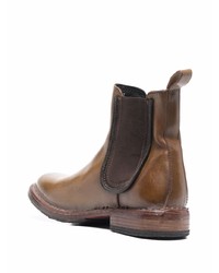 Bottines chelsea en cuir marron Moma