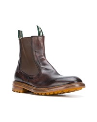 Bottines chelsea en cuir marron Green George