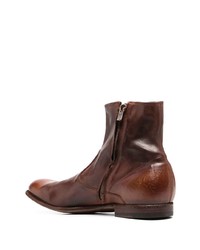 Bottines chelsea en cuir marron Officine Creative