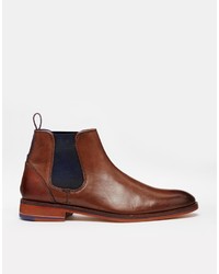 Bottines chelsea en cuir marron Ted Baker