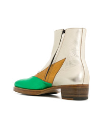 Bottines chelsea en cuir multicolores Walter Van Beirendonck