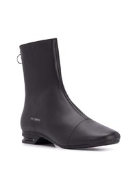 Bottines chelsea en cuir noires Raf Simons