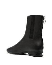 Bottines chelsea en cuir noires Raf Simons