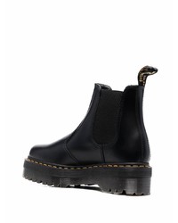 Bottines chelsea en cuir noires Dr. Martens