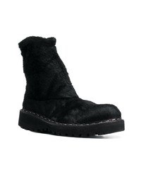 Bottines chelsea en cuir noires Premiata