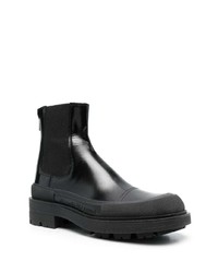 Bottines chelsea en cuir noires Alexander McQueen