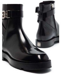 Bottines chelsea en cuir noires Givenchy