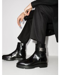 Bottines chelsea en cuir noires Givenchy