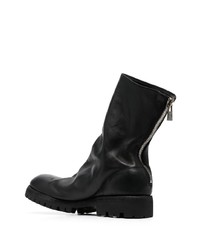 Bottines chelsea en cuir noires Guidi