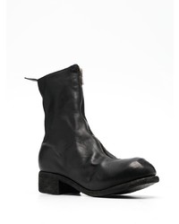 Bottines chelsea en cuir noires Guidi