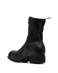 Bottines chelsea en cuir noires Guidi