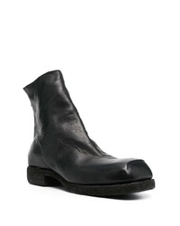 Bottines chelsea en cuir noires Guidi